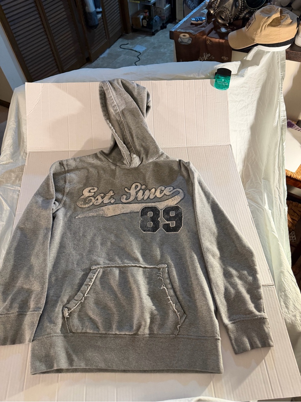 #323 Kids Gray 'Est. Since 89' Hoodie Sweatshirt